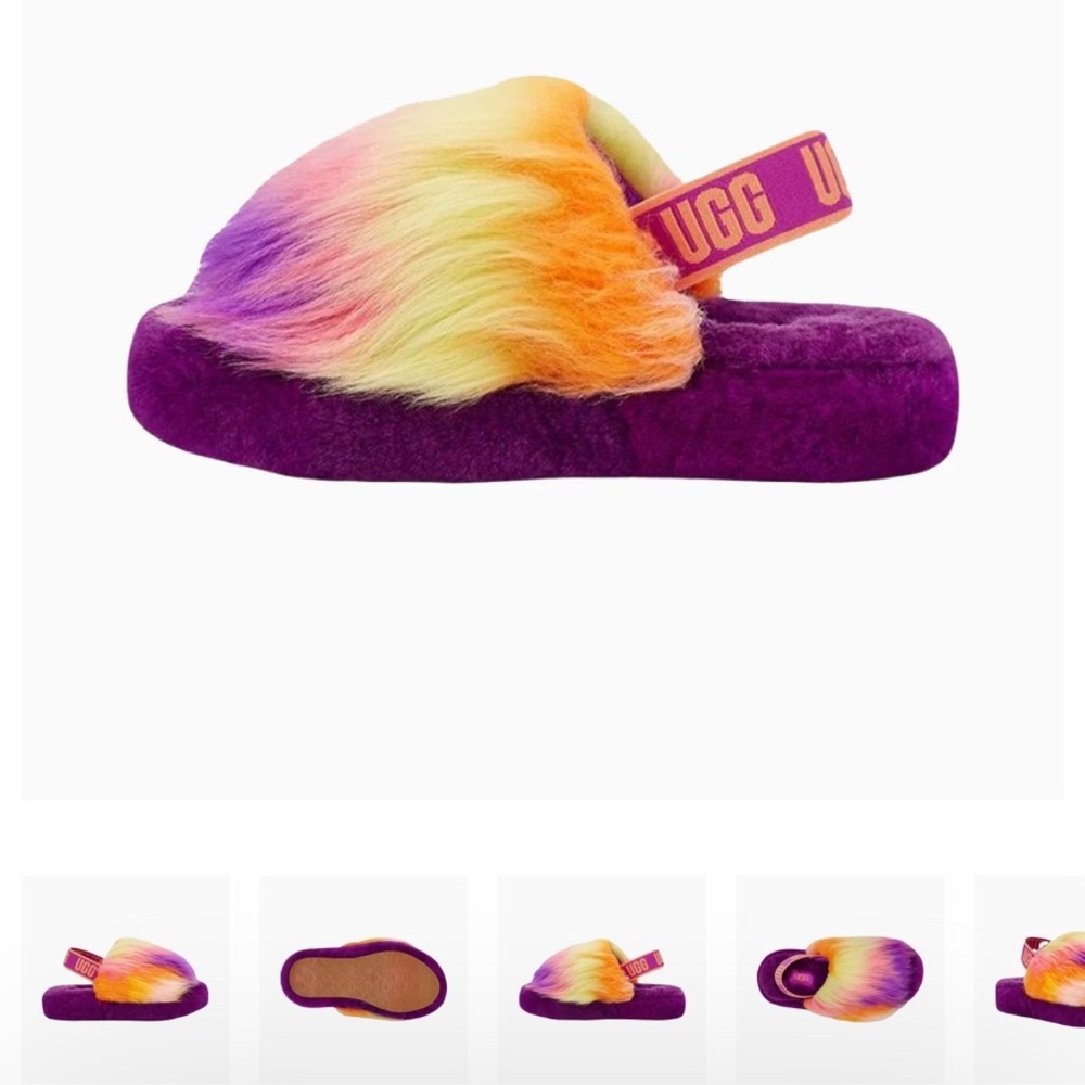 UGG FLUFF YEAH TYE DYE SLIPPERS
